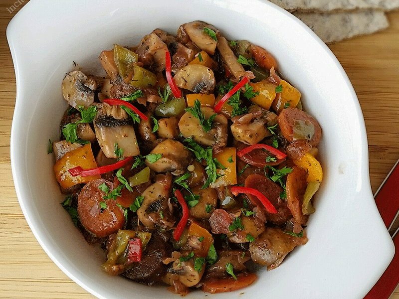 Sebzeli Mantarlı Meze